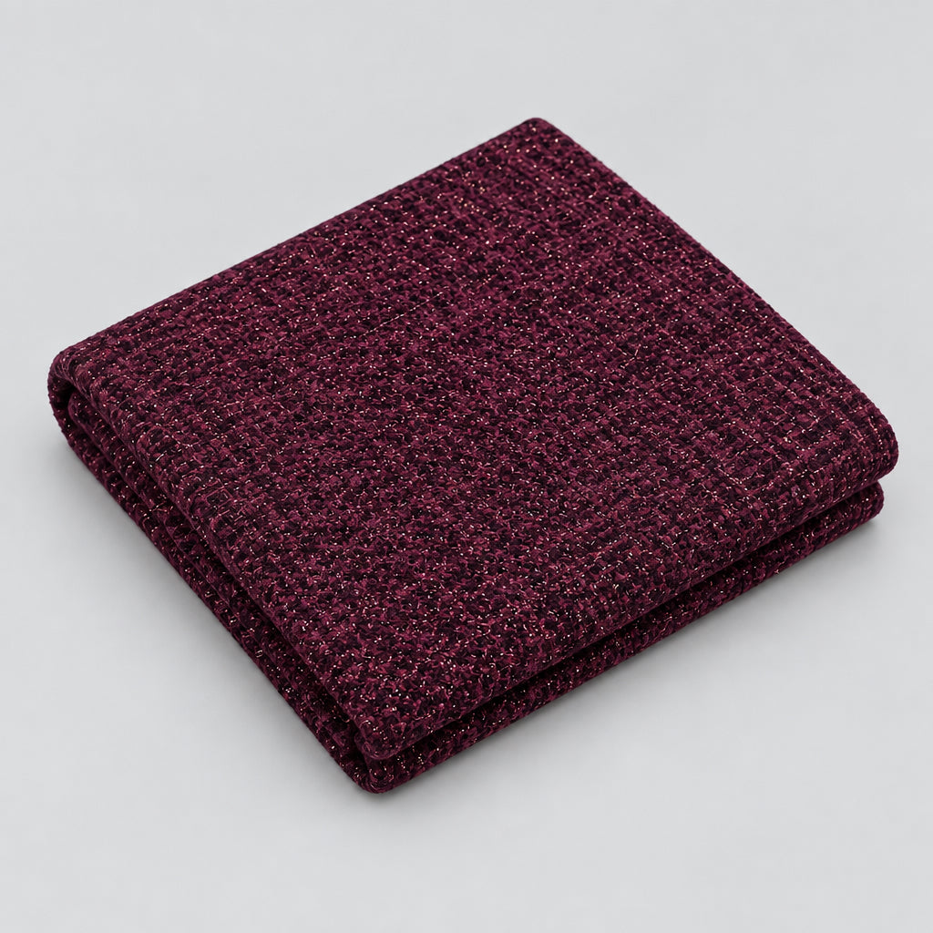 Tissu Chanel tweed Bordeaux