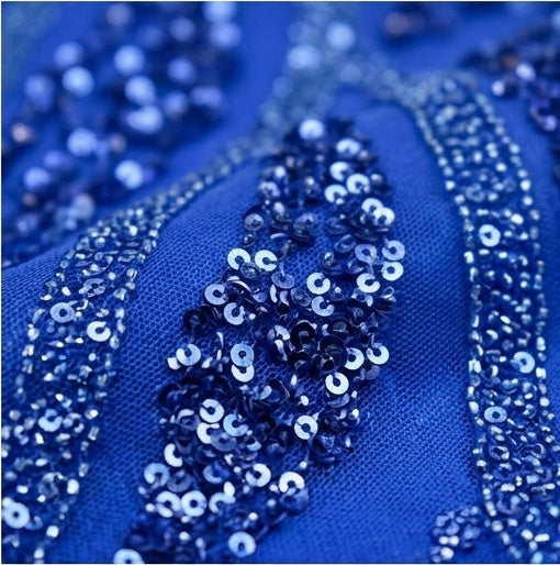 Tissu Elie Saab Bleu roi – Coupon 3,5 m