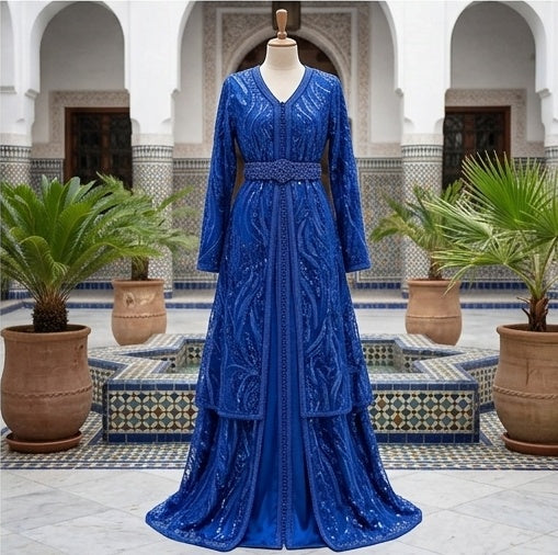 Tissu Elie Saab Bleu roi – Coupon 3,5 m