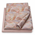 Tissu Brocart strass Pêche cuivré