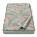 Tissu Brocart strass Vert d'eau rosé