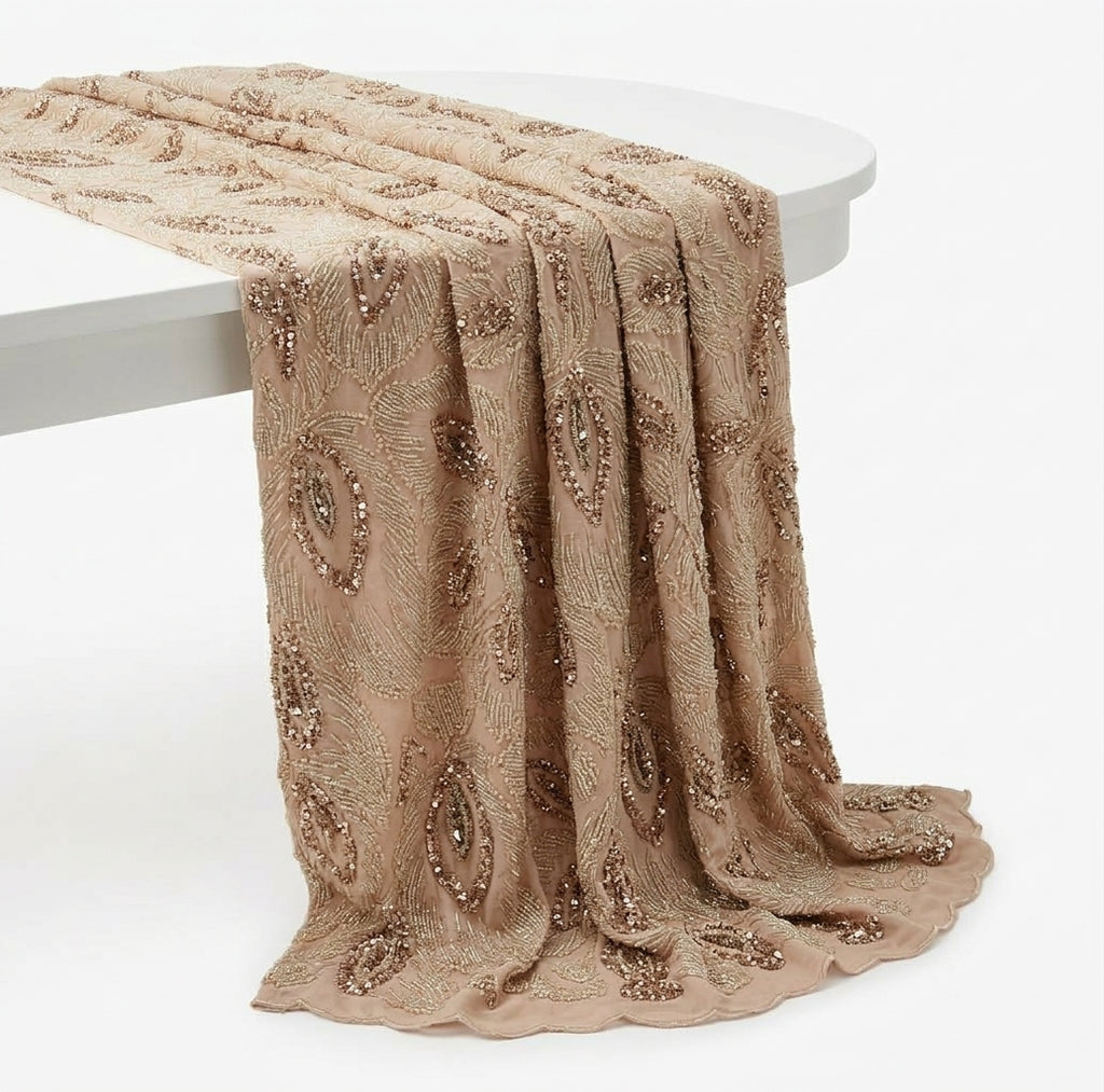 Tissu Elie Saab Rose poudré – Coupon 3,5 m