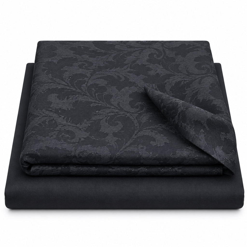 Tissu Jellaba 2 pièces Noir
