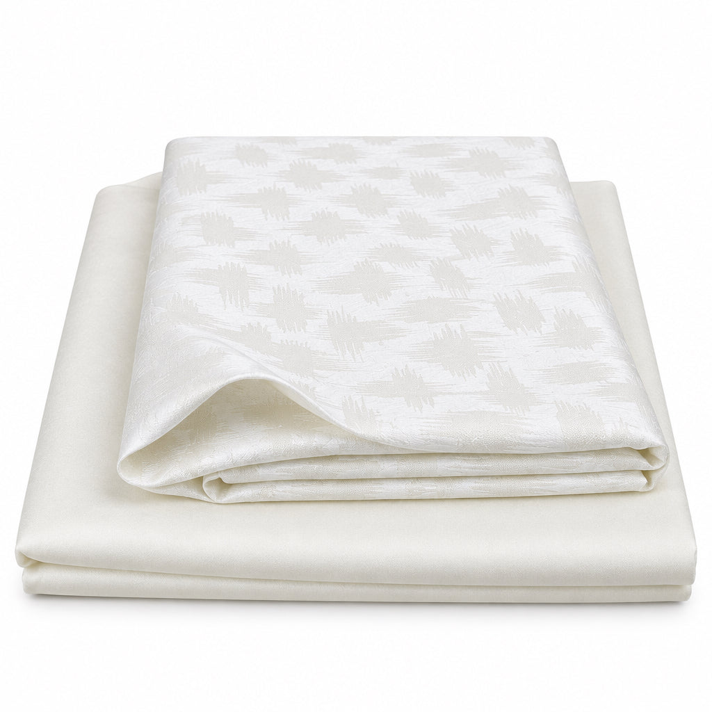 Tissu Jellaba 2 pièces Ivoire