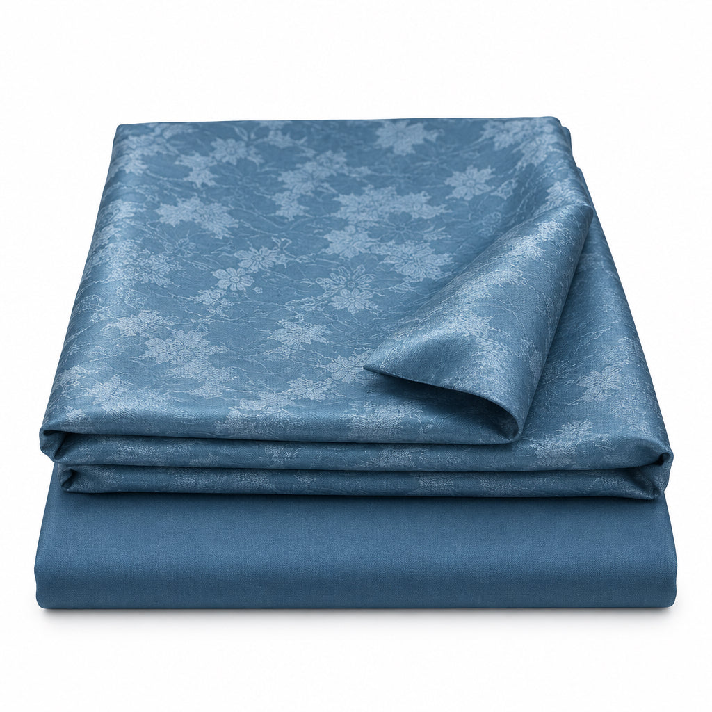 Tissu Jellaba 2 pièces Bleu pétrole