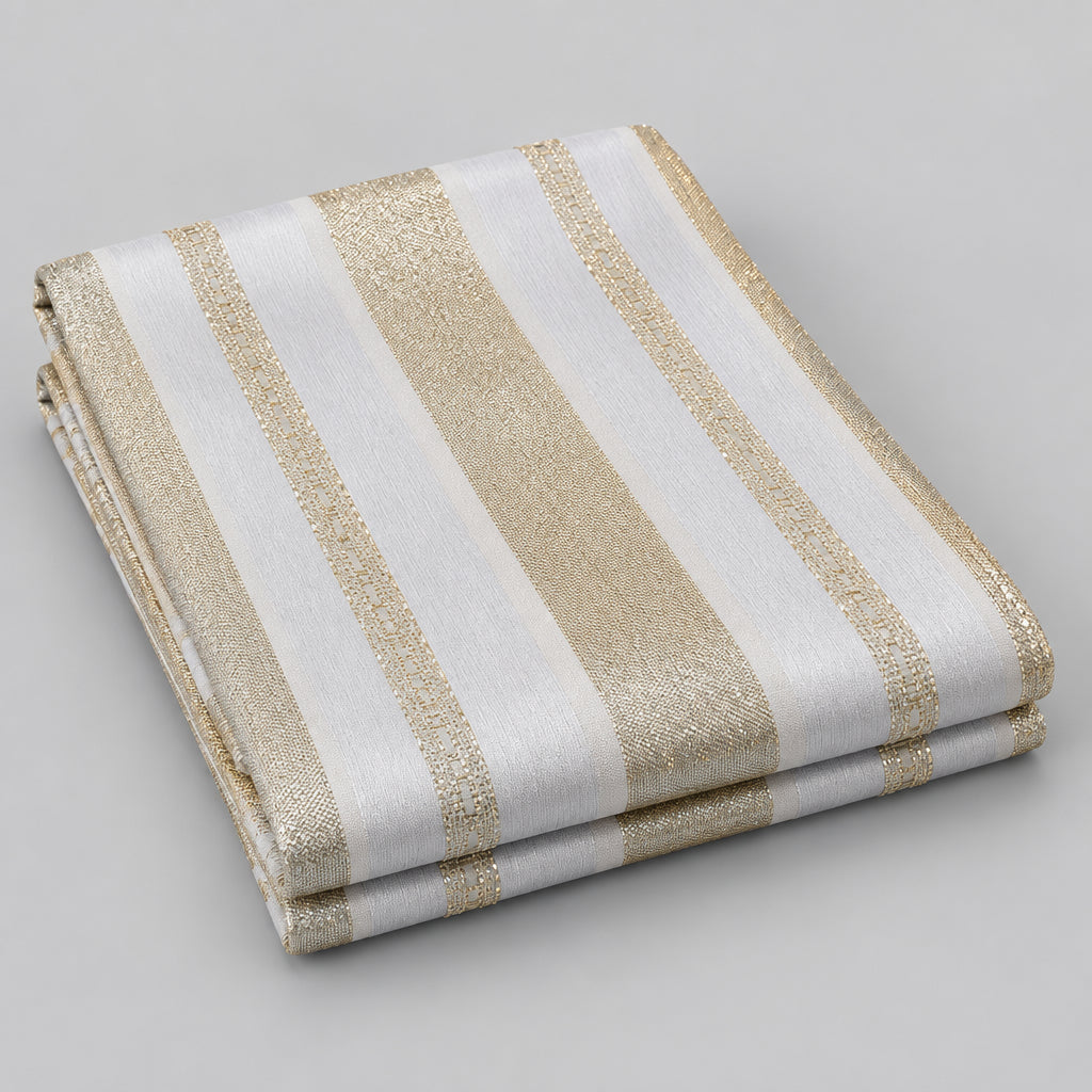 Tissu Jawhara en soie – Ivoire doré