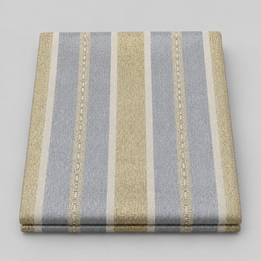 Tissu Jawhara en soie – Gris argent