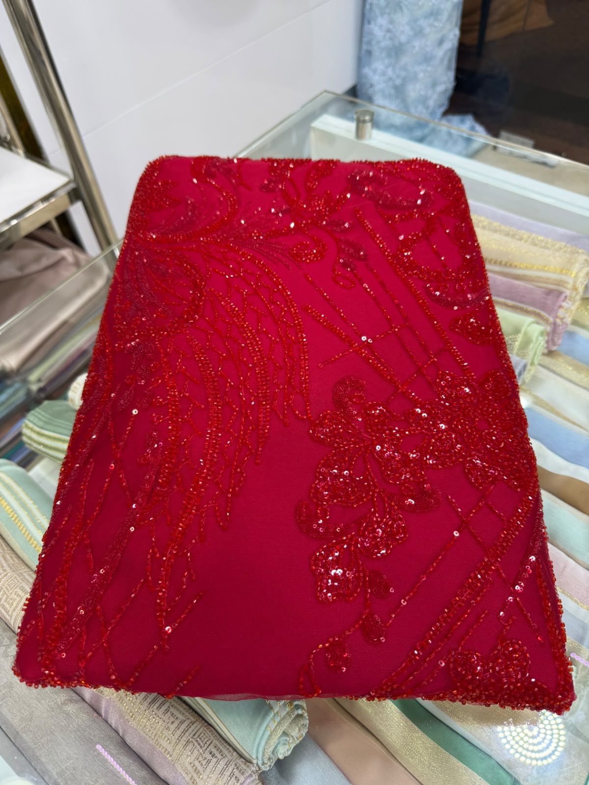 Tissu Elie Saab – Rouge