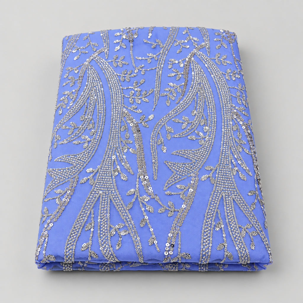 Tissu Elie Saab – Bleu lavande