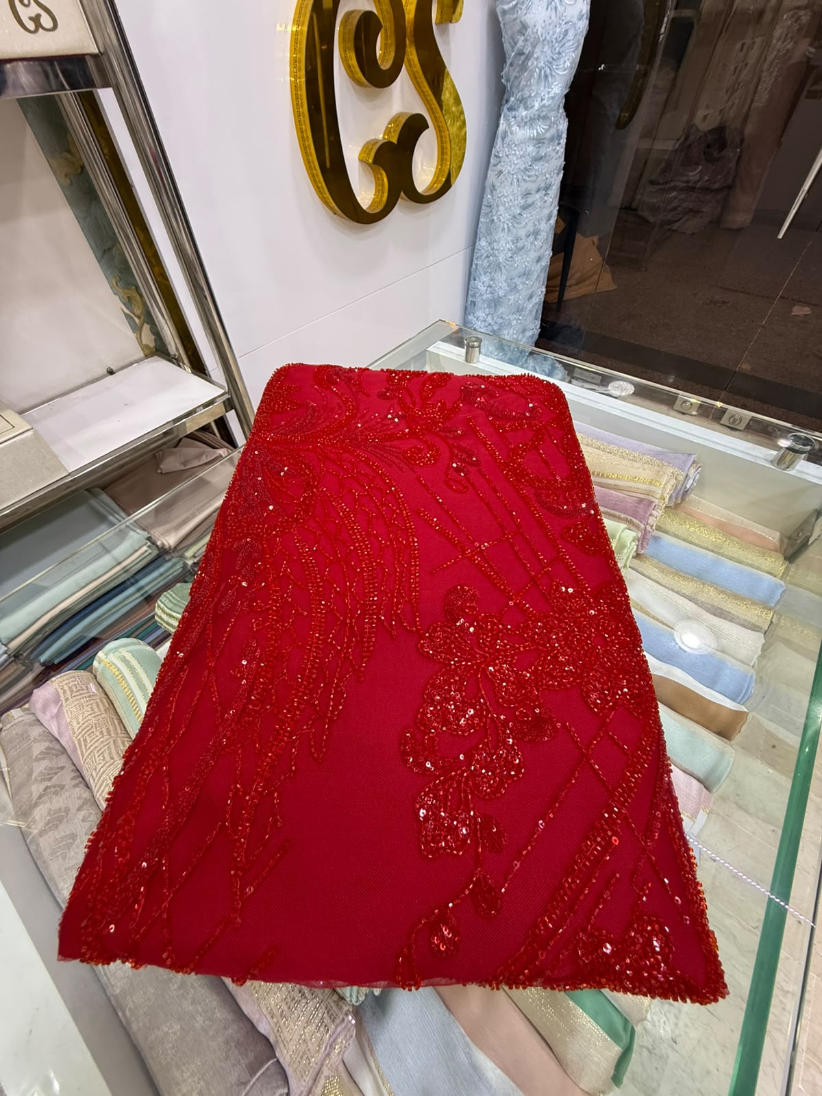 Tissu Elie Saab – Rouge
