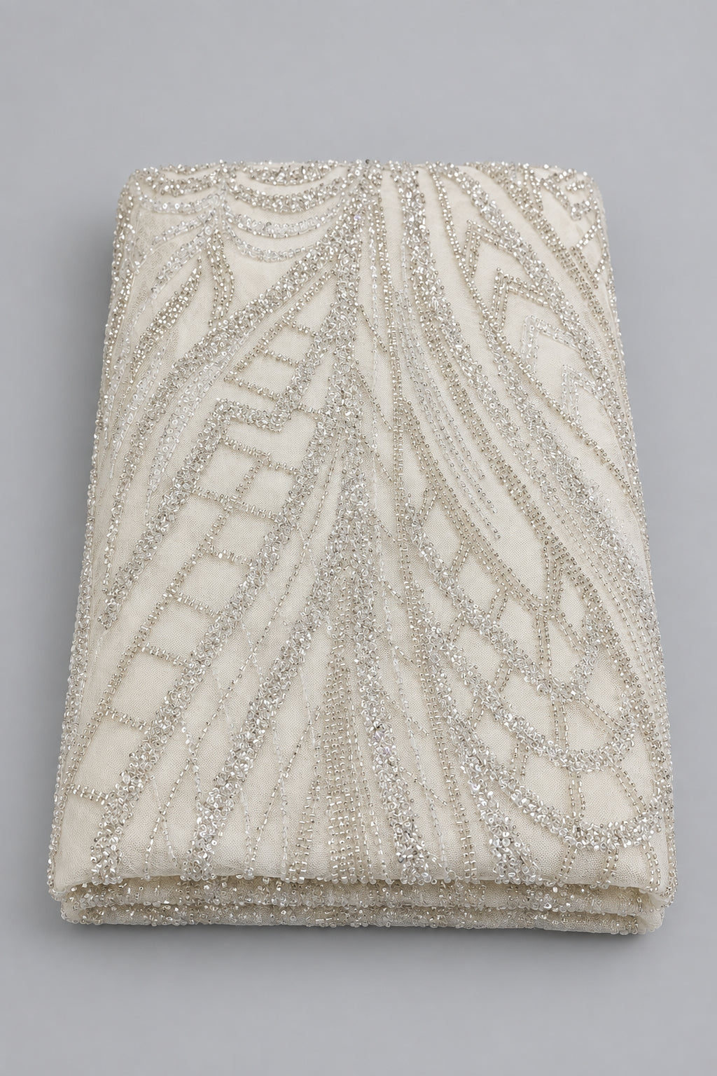Tissu Elie Saab – Ivoire perlé