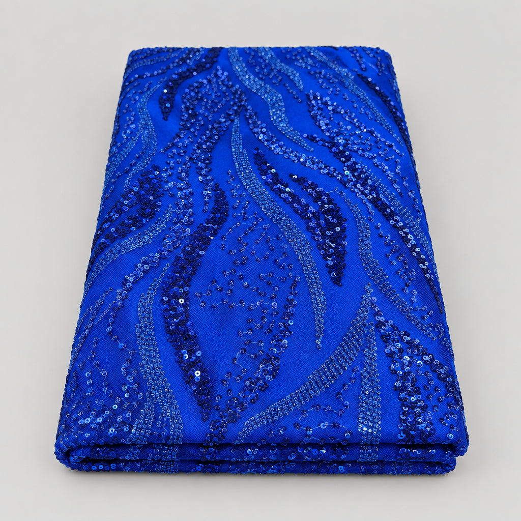 Tissu Elie Saab – Bleu roi