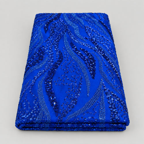 Tissu Elie Saab – Bleu roi